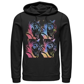 Men's Disney's Sleeping Beauty Disney Villains Maleficent Head Shot Panels Hoodie