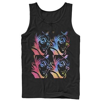 Disney's Villains Sleeping Beauty Maleficent Men's Stencil Panels Tank Top
