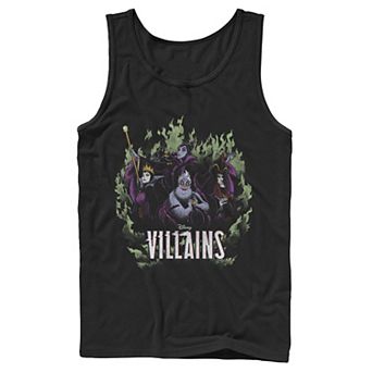 Disney's Villains Green Flame Group Shot Men's Tank Top
