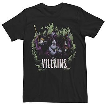 Disney's Villains Men's Green Flame Group Shot Tee