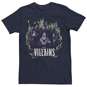Disney's Villains Men's Green Flame Group Shot Tee
