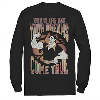 Disney's Villains Beauty & the Beast Gaston Men's The Day Your Dreams Come True Long Sleeve Tee
