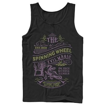 Disney's Sleeping Beauty Men's The Spinning Wheel Poster Tank Top