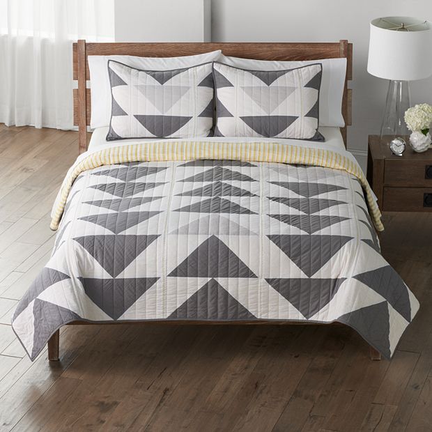 Sonoma Goods for Life Heritage Reversible Cotton Quilted Standard Sham