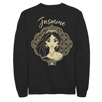 Disney's Aladdin Men's Live Action Jasmine Framed Portrait Graphic Fleece Pullover