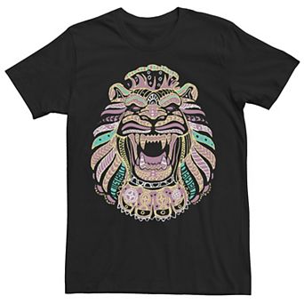 Men's Disney's Aladdin Live Action Lion Cave Line Art Tee