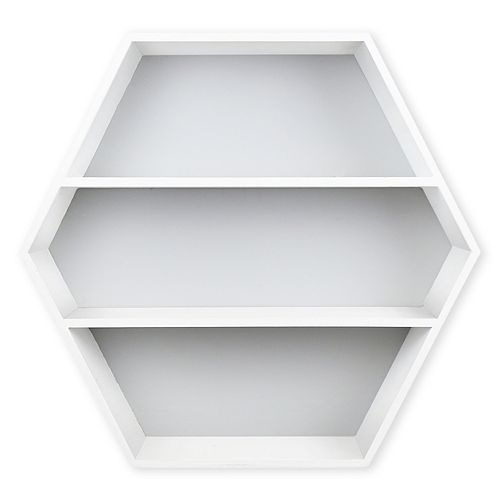 Belle Maison Hexagon Wall Shelf