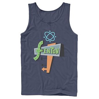 Mens Nickelodeon Danny Phantom Fenton Science Logo Tank Top