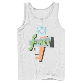 Mens Nickelodeon Danny Phantom Fenton Science Logo Tank Top