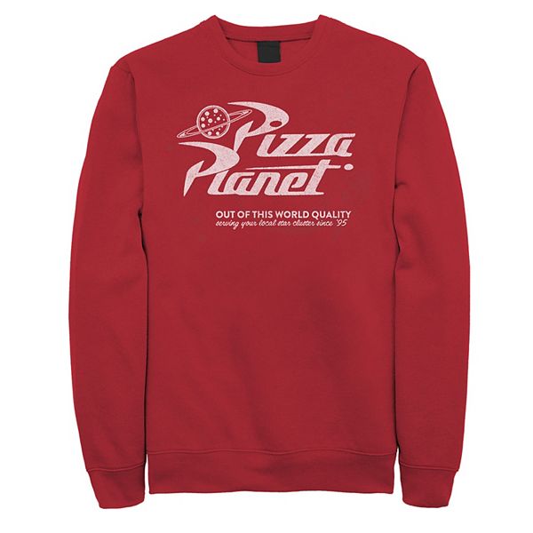 Men s Disney Pixar Toy Story Pizza Planet Vintage Logo Sweatshirt