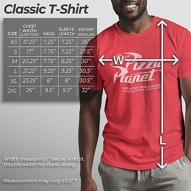 Disney / Pixar's Toy Story Men's Vintage Pizza Planet Logo Tee