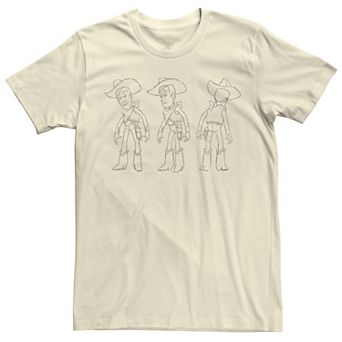 Disney / Pixar's Toy Story Woody Men's Pose Concept Art Tee