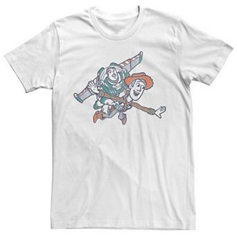 Disney / Pixar's Toy Story Buzz Lightyear & Woody Men's Sketch Tee