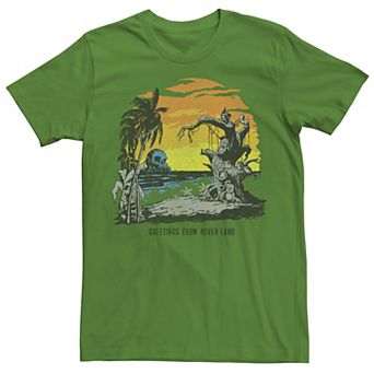 Disney's Peter Pan Greetings From Never Land Beach Men's Tee