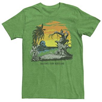 Disney's Peter Pan Greetings From Never Land Beach Men's Tee