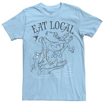Disney's Peter Pan Captain Hook Men's "Eat Local" Graphic Tee