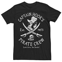 Disney Store T-shirt Captain Hook Villain Adventures Youth Tee Lg
