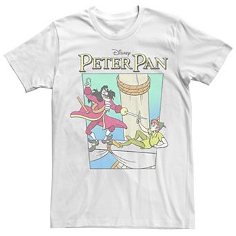 Men's Disney's Peter Pan & Captain Hook Vintage Poster Tee
