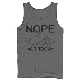 Men's Nickelodeon Ren And Stimpy Nope Not Today Sketch Tank Top