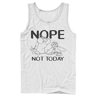 Men's Nickelodeon Ren And Stimpy Nope Not Today Sketch Tank Top