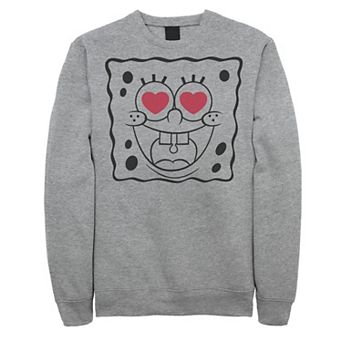 Men's Nickelodeon SpongeBob SquarePants Heart Eyes Line Art Fleece