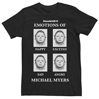 Men's Halloween 2 Emotions Of Michael Myers Tee