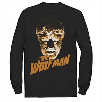 Men's Universal Monsters Wolf Man Long Sleeve Tee