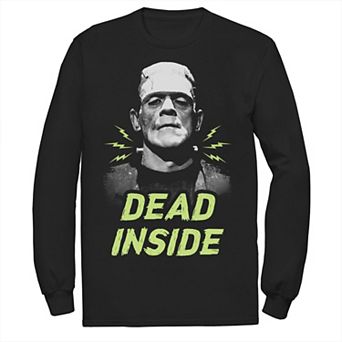 Men's Universal Monsters Frankenstein Dead Inside Long Sleeve Tee