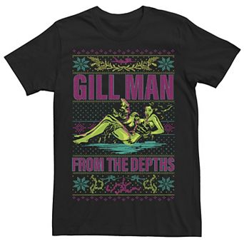 Men's Universal Monsters Christmas Gill Man From The Depths Tee