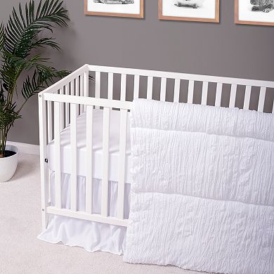 Trend Lab Simply White 3 Piece Crib Bedding Set