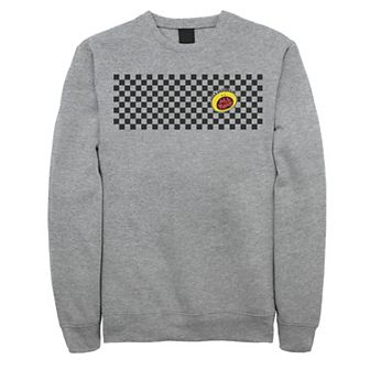 Men's Nickelodeon All That Left Chest Logo Paneled Checkers Graphic Fleece Pullover
