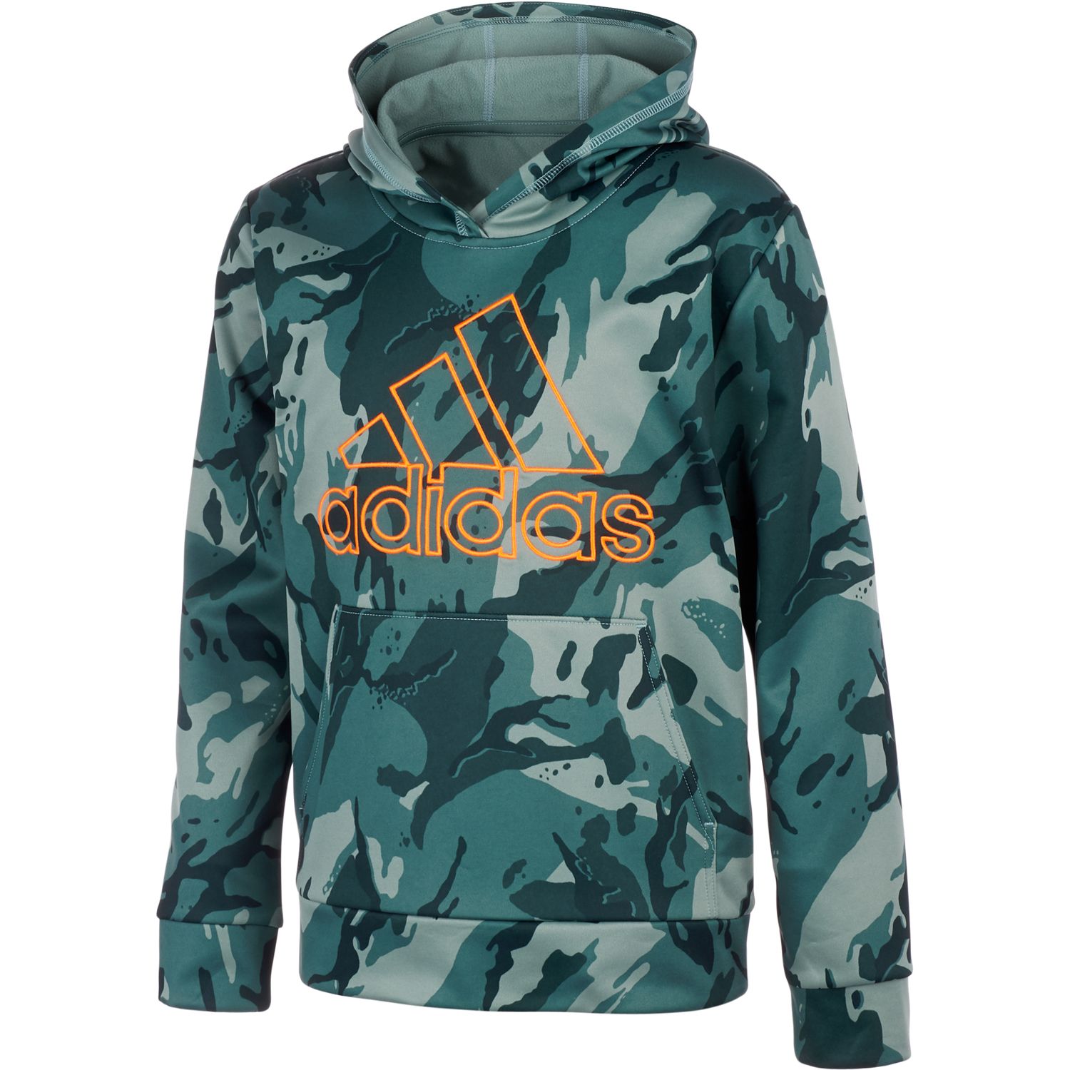 teal camo hoodie