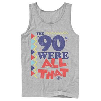 Men's Nickelodeon All That The Nineties Were Retro Poster Graphic Tank Top