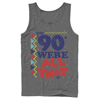 Men's Nickelodeon All That The Nineties Were Retro Poster Graphic Tank Top