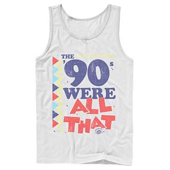 Men's Nickelodeon All That The Nineties Were Retro Poster Graphic Tank Top