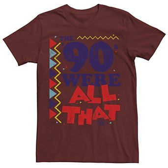 Men's Nickelodeon All That The Nineties Were Retro Poster Graphic Tee