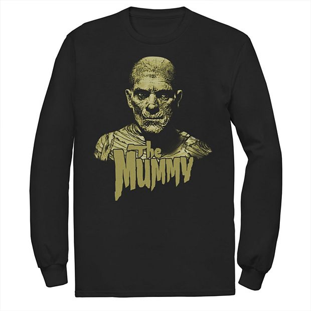 Men's Universal Monsters The Mummy Bust Portrait Logo Long Sleeve