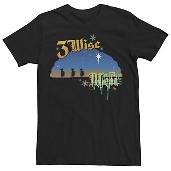 Men's Shrek 3 Wise Mice Sunset Holiday Text Poster Graphic Tee