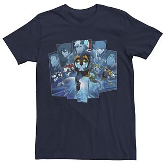 Men's Voltron Legendary Defender Five Panel Hero Portraits Graphic Tee
