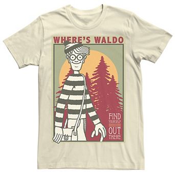 Men's Where's Waldo Find Yourself Poster Graphic Tee