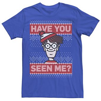 Men's Where's Waldo Christmas Have You Seen Me Graphic Tee