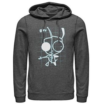 Men's Nickelodeon Invader Zim X-Ray Schematic GIR Graphic Hoodie