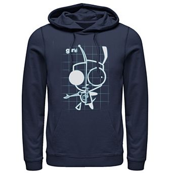 Men's Nickelodeon Invader Zim X-Ray Schematic GIR Graphic Hoodie