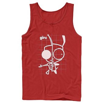 Men's Nickelodeon Invader Zim X-Ray Schematic GIR Graphic Graphic Tank Top