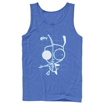 Men's Nickelodeon Invader Zim X-Ray Schematic GIR Graphic Graphic Tank Top