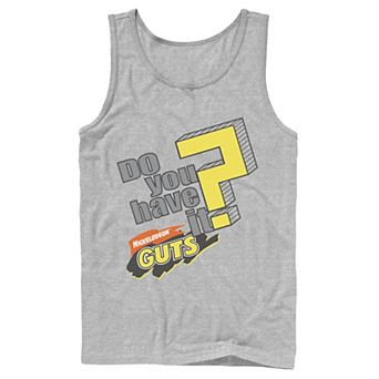 Men's Nickelodeon Guts Do You Have It Vintage Question Logo Graphic Tank Top