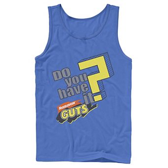 Men's Nickelodeon Guts Do You Have It Vintage Question Logo Graphic Tank Top