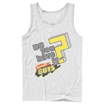 Men's Nickelodeon Guts Do You Have It Vintage Question Logo Graphic Tank Top