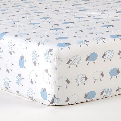 Tadpoles 2 Pack Lamb Microfiber Fitted Crib Sheets
