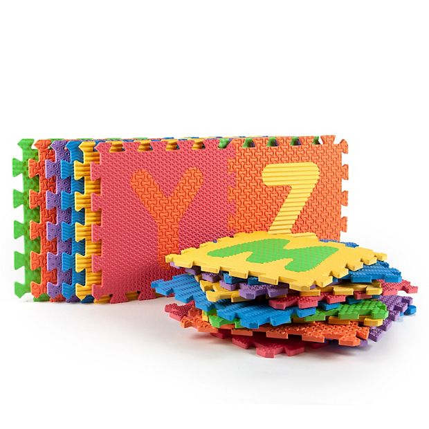 Tadpoles 36 Piece ABC & Numbers Embossed Texture Playmat Set
